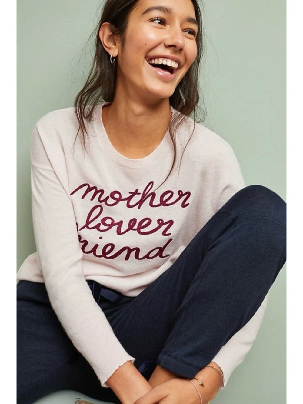 Sundry Mother Lover Friend Wool Cashmere Sweater